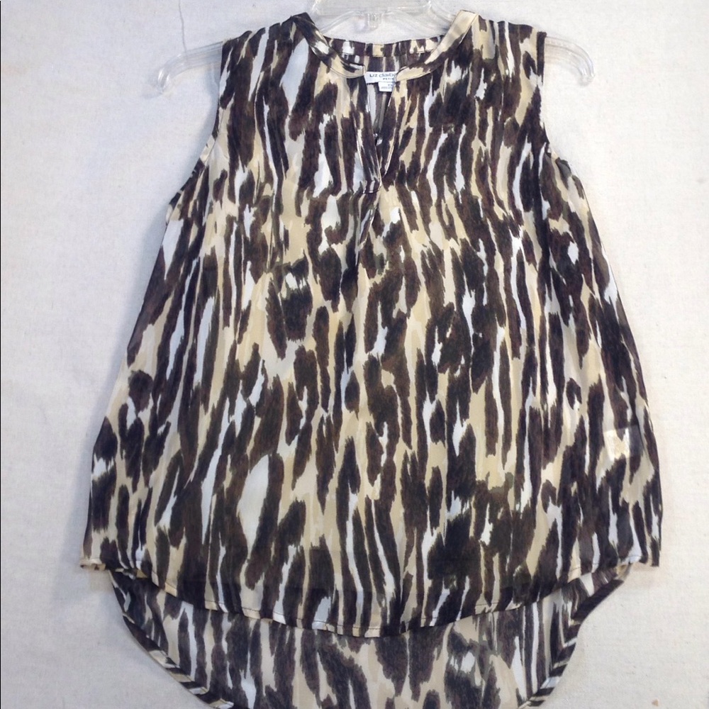 Liz Claiborne Sheer W/Cami Split Neck, PS NWOT
